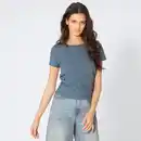 Bild 1 von Damen-T-Shirt mit Rundhalsausschnitt