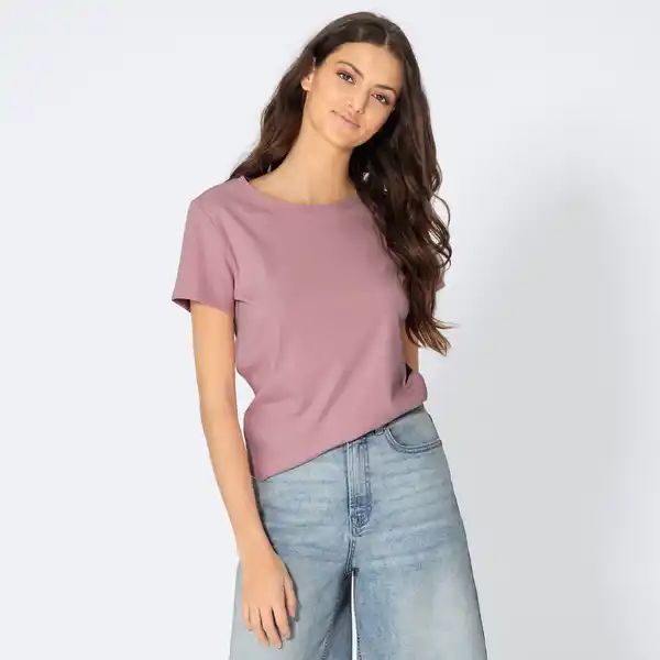 Bild 1 von Damen-T-Shirt mit Rundhalsausschnitt