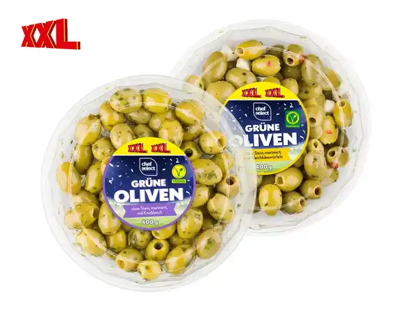 Bild 1 von Chef Select Grüne Oliven XXL,  400 g