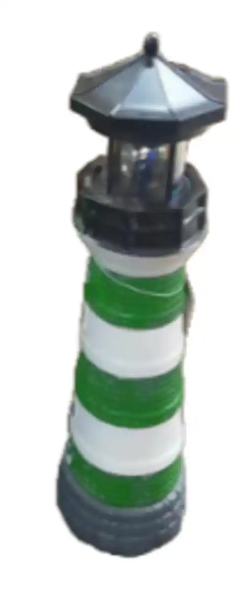 Bild 1 von Solarleuchtturm 9,5x9,5x27,5cm Farbe: Grün