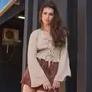 Bild 1 von Damen-Bluse mit Schnürung