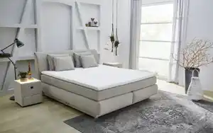 Jockenhöfer - Boxspringbett Carla Mix, beige, 160 x 200 cm, Härtegrad medium und fest