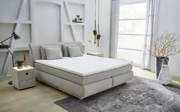 Bild 1 von Jockenhöfer - Boxspringbett Carla Mix, beige, 160 x 200 cm, Härtegrad medium und fest