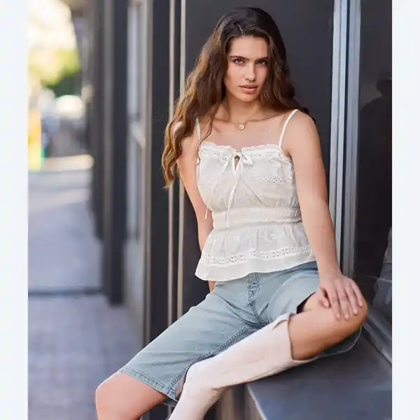 Bild 1 von Damen-Jeans-Bermudas im 5-Pocket-Design