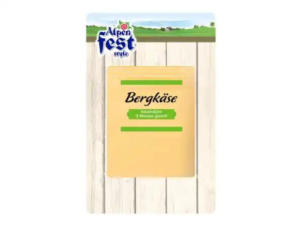 Bild 1 von Alpenfest Bergkäse Scheiben,  150 g