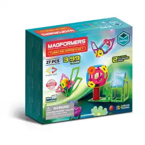 MAGFORMERS - Twinkling Garden - Magnetspielzeug - 27 Teile