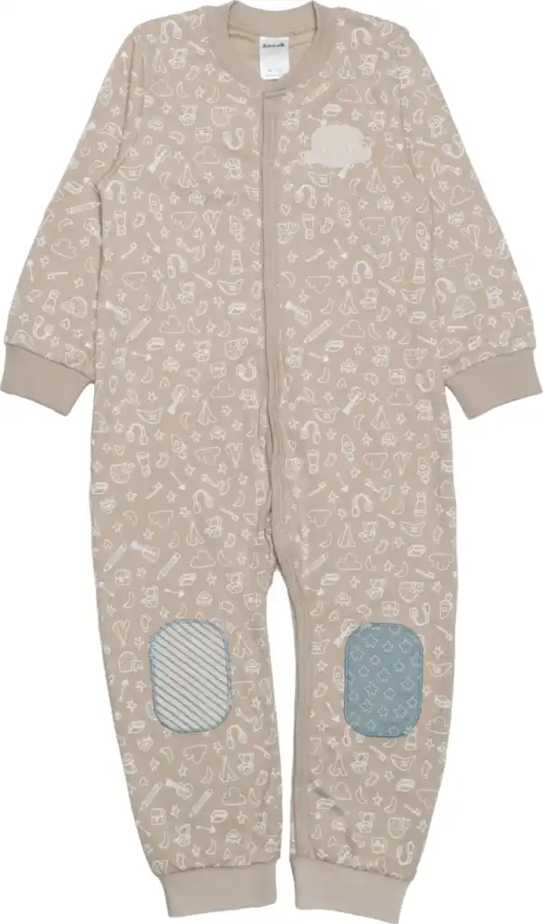 Bild 1 von Anouk natubini Anouk Overall mit Affi-Applikation & Knie Patches, beige, Gr. 86/92