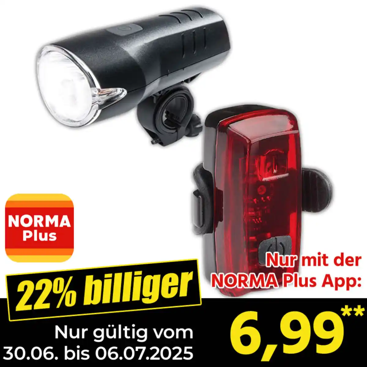 Bild 1 von Top Velo LED-Fahrradleuchten-Set