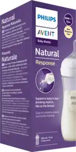 PHILIPS AVENT Babyflasche Natural Response weiß, von Geburt an, 260ml