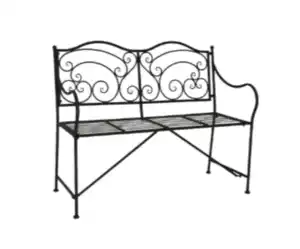Nostalgie-Metallgartenbank 106x43x92cm