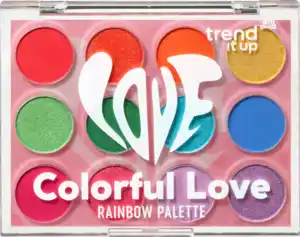trend !t up Lidschatten Palette Colorful Love Rainbow