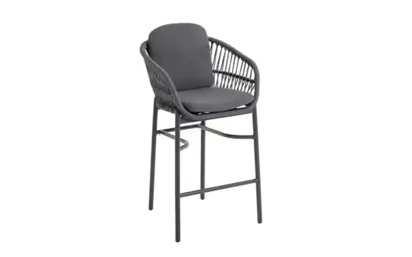 Bild 1 von outdoor (Gartenmöbel Mit Flair) - Barstuhl Bari, anthrazit/dunkelgrau