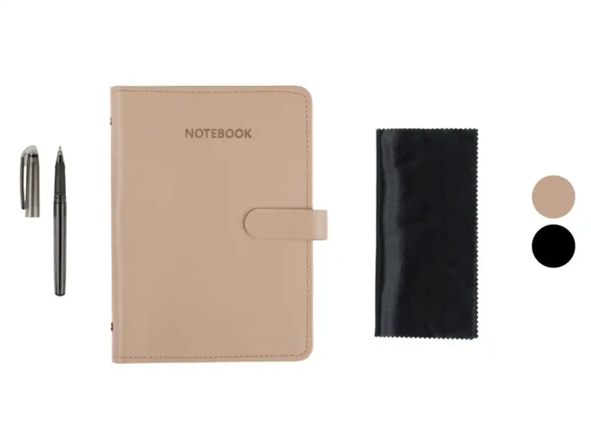 Bild 1 von crelando® Wiederverwendbares Notizbuch, inkl. Stift und Mikrofasertuch