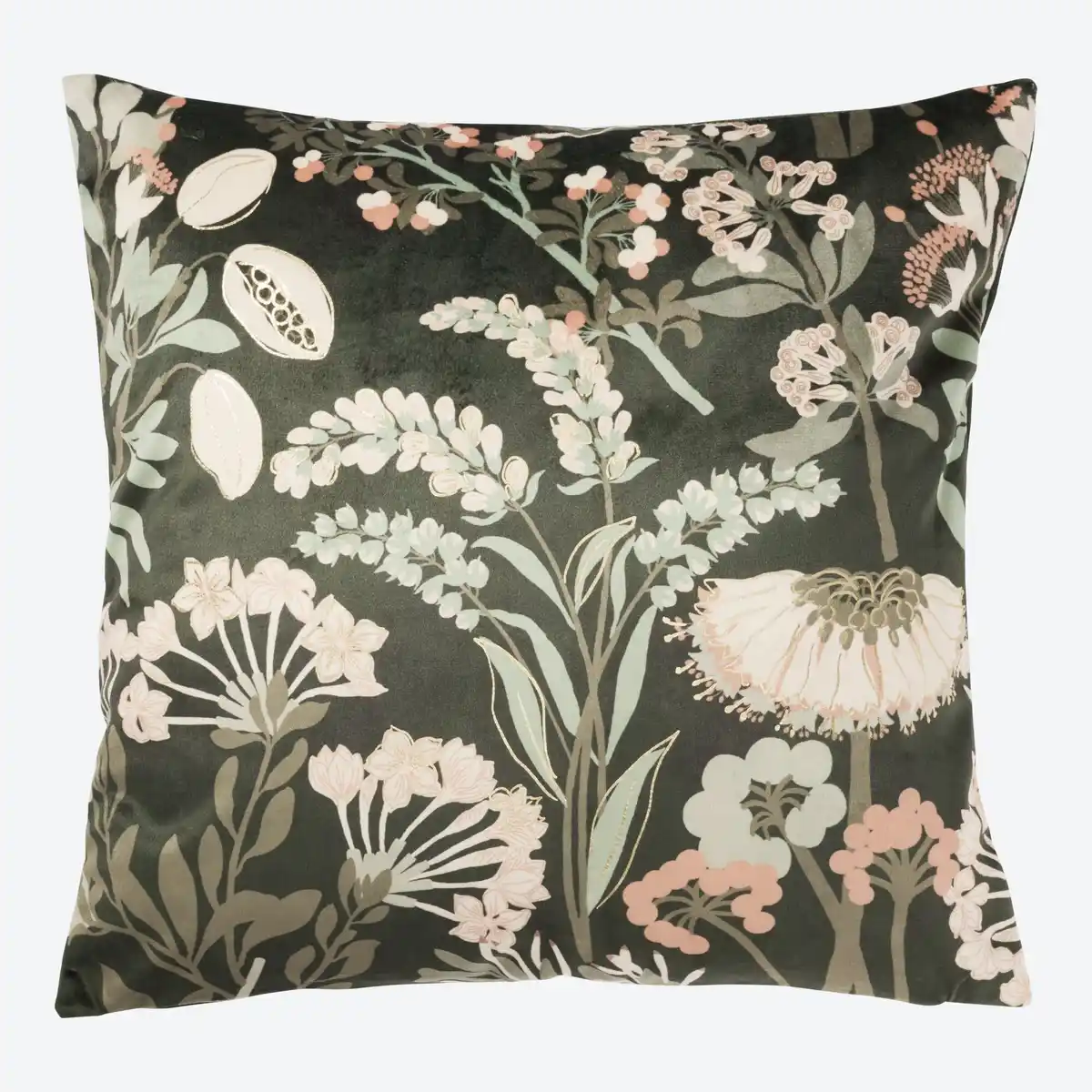 Bild 1 von Kissenhülle mit Samt-Rückseite, ca. 40x40 cm