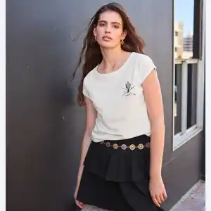 Damen-T-Shirt mit Vorder- und Rückenaufdruck