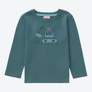 Baby-Jungen-Shirt mit Bagger-Druck