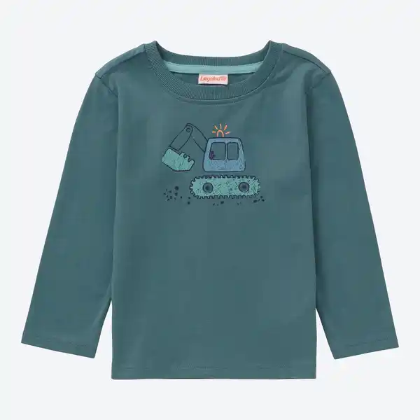 Bild 1 von Baby-Jungen-Shirt mit Bagger-Druck