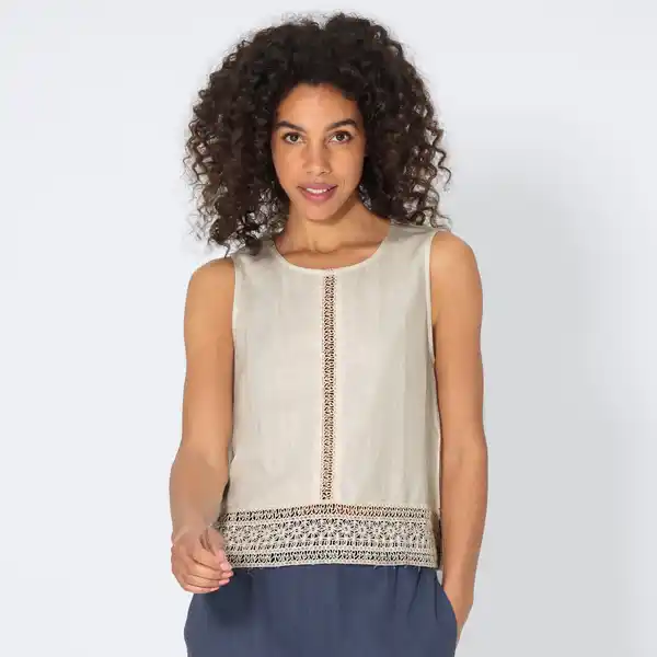 Bild 1 von Damen-Top mit Spitze