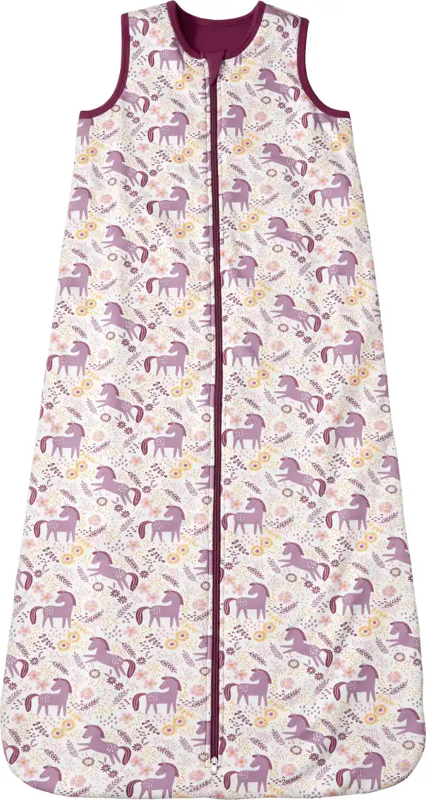 Bild 1 von ALANA Schlafsack 2 TOG mit Einhorn-Muster, weiß & lila, 90 cm