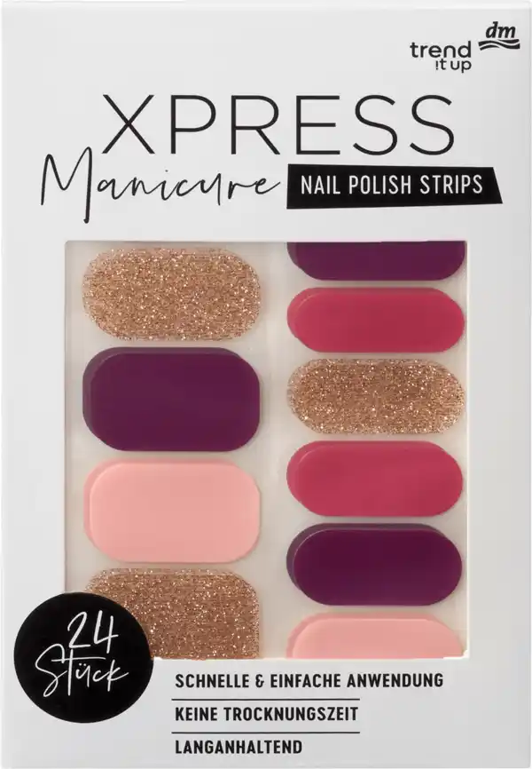 Bild 1 von trend !t up Nagelfolien XPRESS Manicure 042 Romantic Rose
