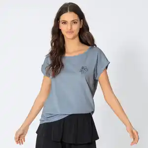 Damen-T-Shirt mit Druck auf Vorder- und Rückseite