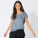 Bild 1 von Damen-T-Shirt mit Druck auf Vorder- und Rückseite