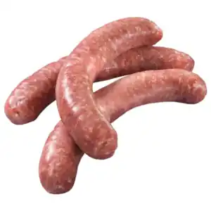 Deutsche frische grobe Bratwurst, Mett, Hack, Hacksteaks