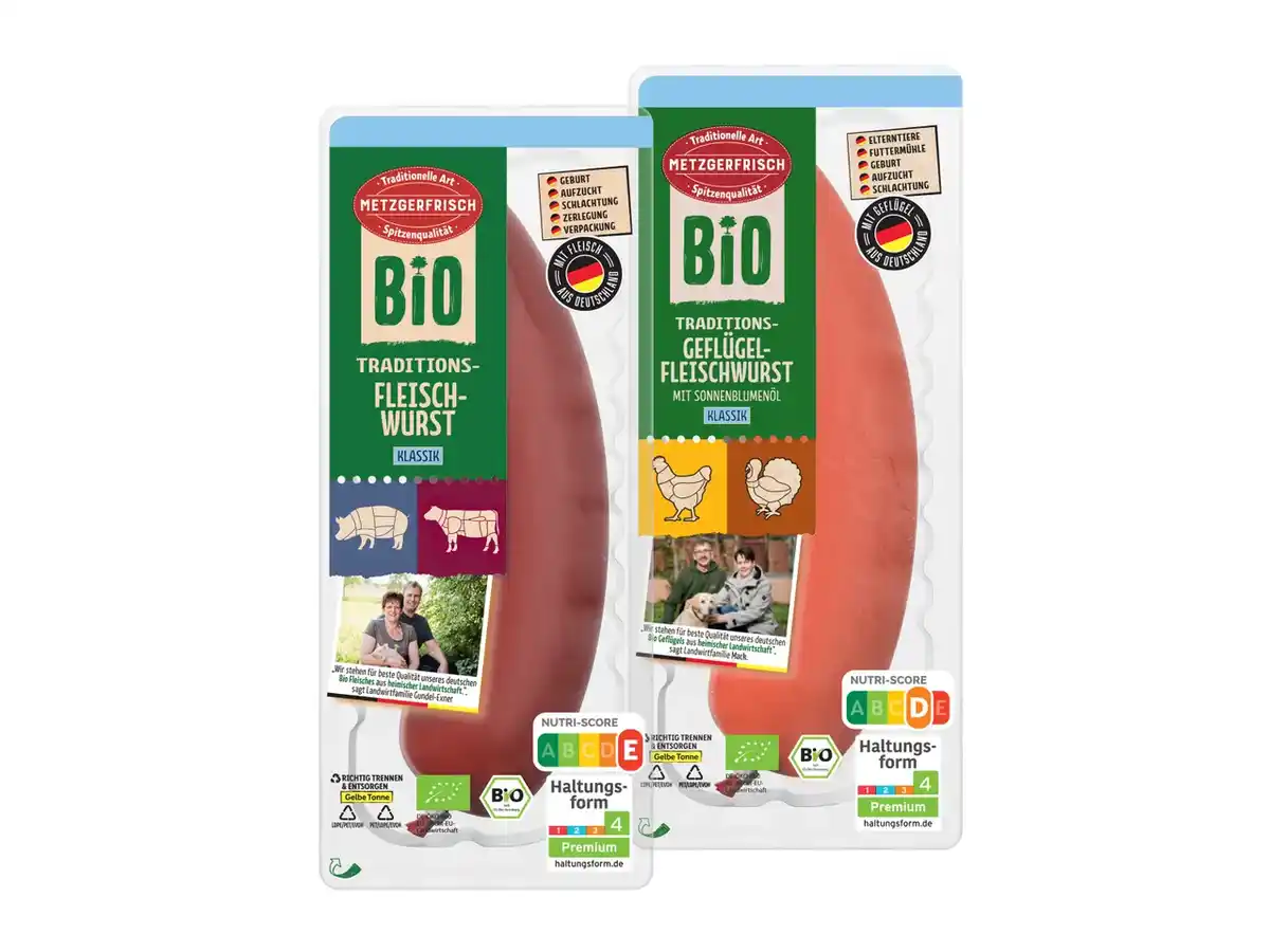 Bild 1 von Metzgerfrisch Bio Traditions-Fleischwurst,  250 g