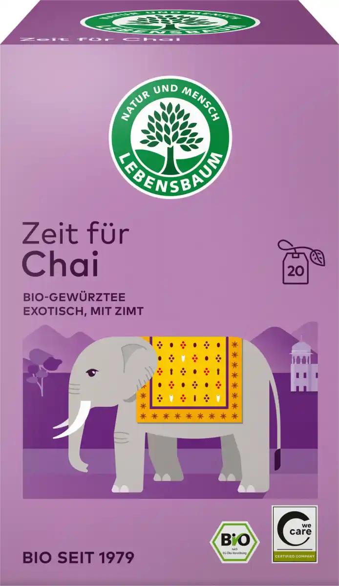Bild 1 von LEBENSBAUM Kräutertee "Zeit für Chai" (20 Beutel)