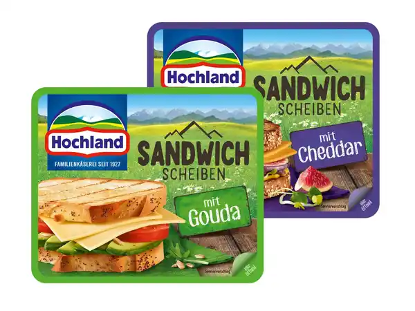 Bild 1 von Hochland Sandwich Scheiben,  150 g