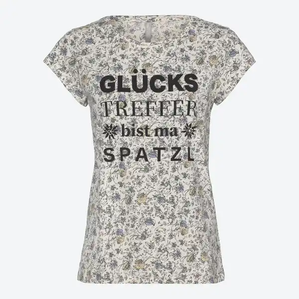 Bild 1 von Damen-Trachten-T-Shirt mit Frontprint