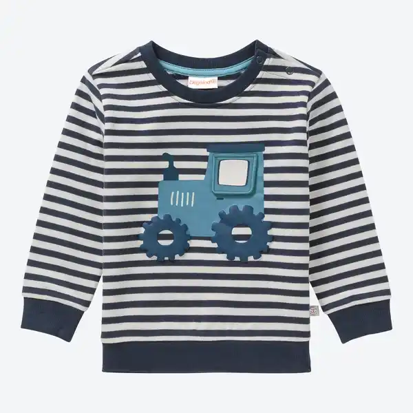 Bild 1 von Baby-Jungen-Sweatshirt mit Traktor-Applikation