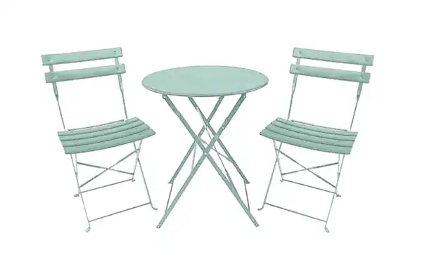 Bild 1 von Gartenset 2 Stühle + 1 Tisch mint