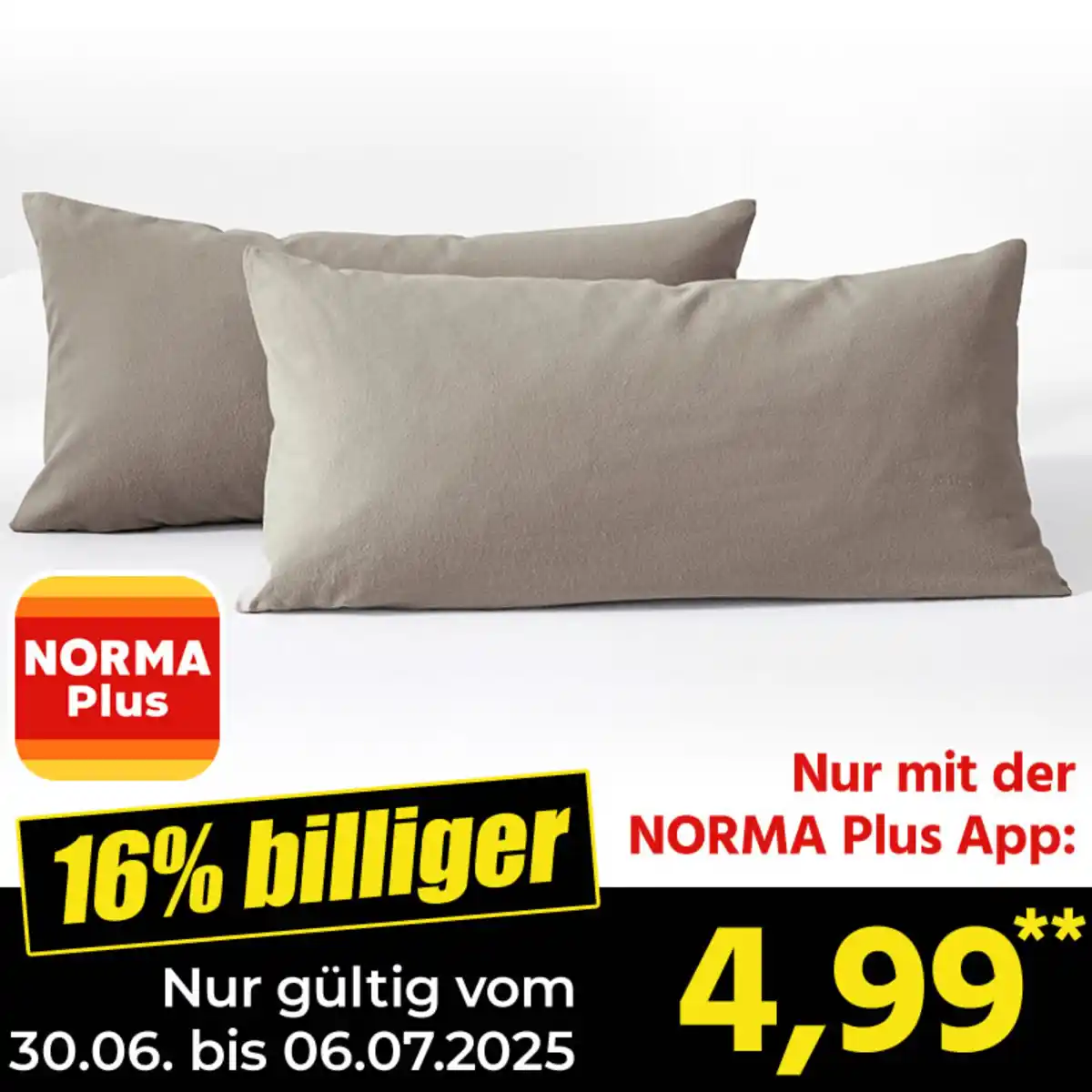 Bild 1 von Dreamtex Aloe-Vera Jersey-Kissenbezüge 2er-Set