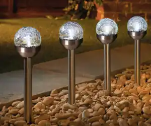 Solarball Gartenstecker Mini 4er Pack