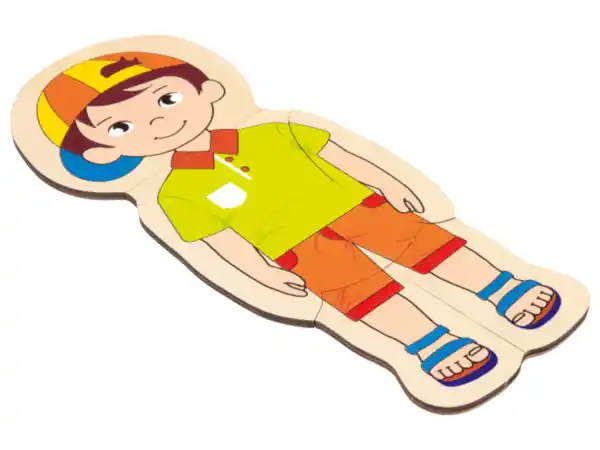 Bild 3 von lupilu® Rechen-Steckspiel / Buchstaben-Steckspiel / Uhren-Puzzle / Zahlen-Puzzle / Körper-Puzzle