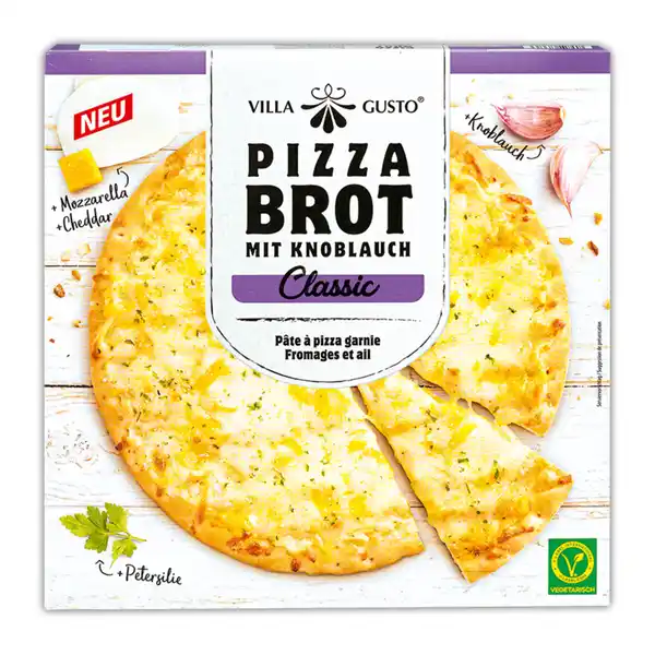 Bild 1 von Villa Gusto Pizza Brot mit Knoblauch