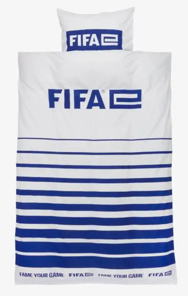 Bild 1 von Bettwäsche FIFA 135x200 weiß/blau