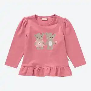 Baby-Mädchen-Shirt mit Rüsche