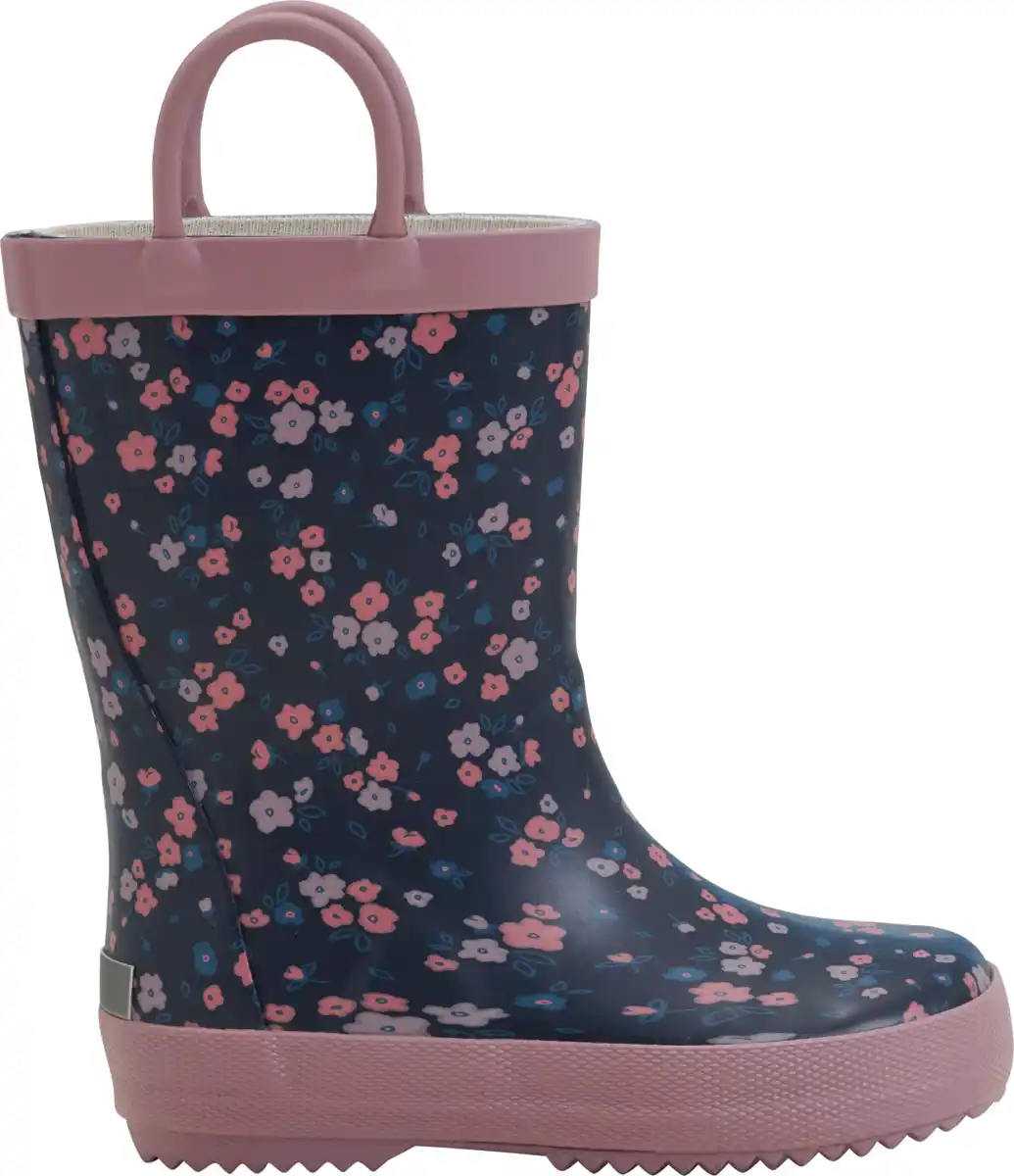 Bild 1 von Kilmanock Gummistiefel mit Blumen-Muster, rosa, Gr. 28/29