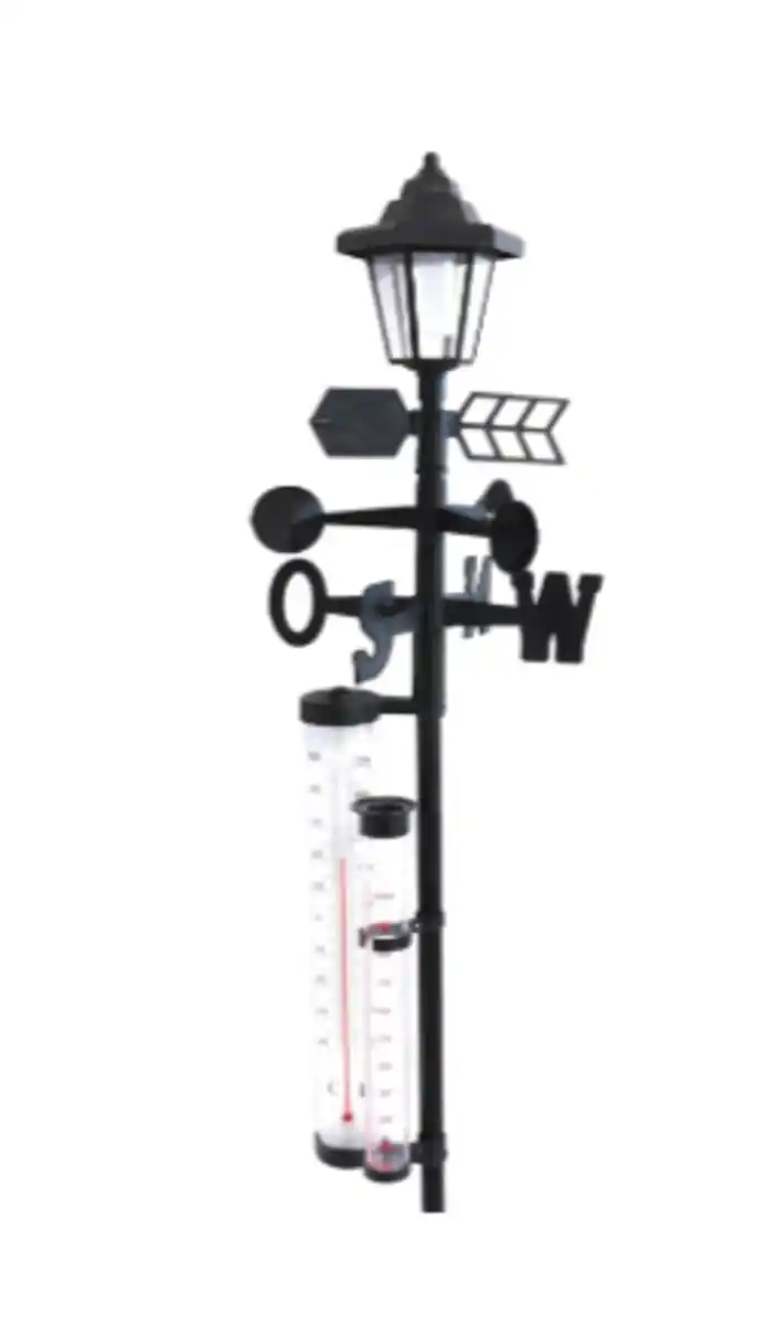 Bild 1 von Solar Wetterstation 5 in1 24,5x24,5x160cm