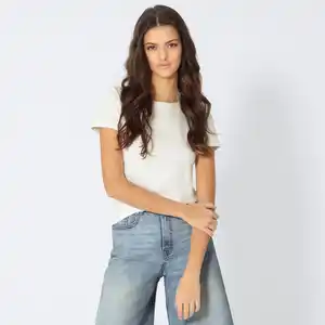 Damen-T-Shirt mit Rundhalsausschnitt