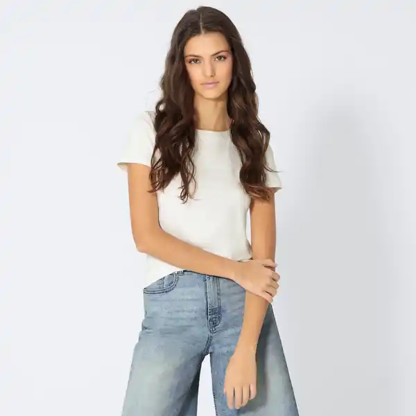 Bild 1 von Damen-T-Shirt mit Rundhalsausschnitt