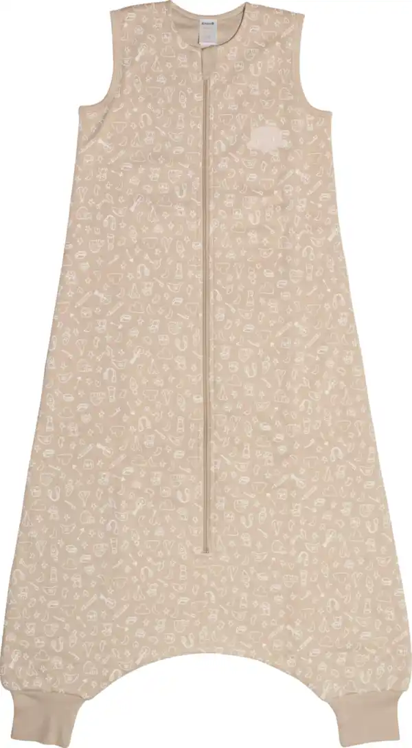 Bild 1 von Anouk natubini Anouk Schlafsack mit Beinen 2 TOG mit Anouk-Muster & Affi-Applikation, beige, 110 cm