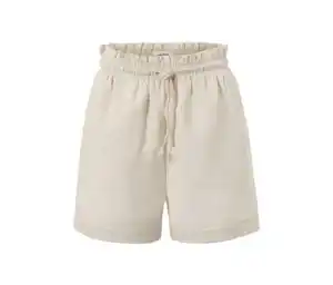 Shorts aus Leinenmix, sandfarben
