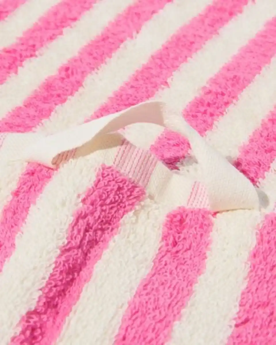 Bild 3 von Gästehandtuch 33 X 50 cm schwere Qualität, rosa gestreift