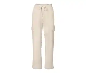 Sweathose mit Cargo-Taschen, cremeweiß