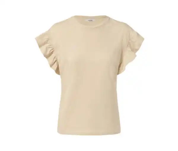 Bild 1 von Shirt mit Volant, sandfarben