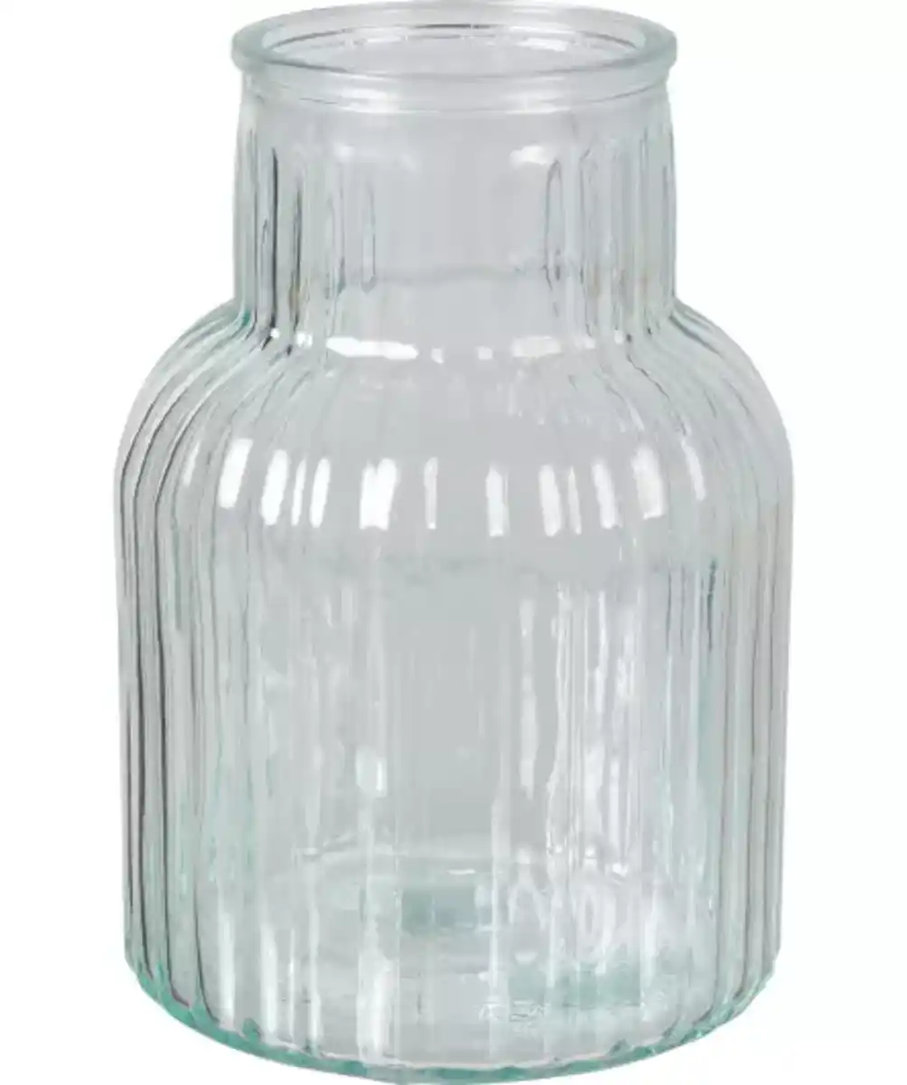 Bild 1 von Glasvase mit Riffeln, transparent