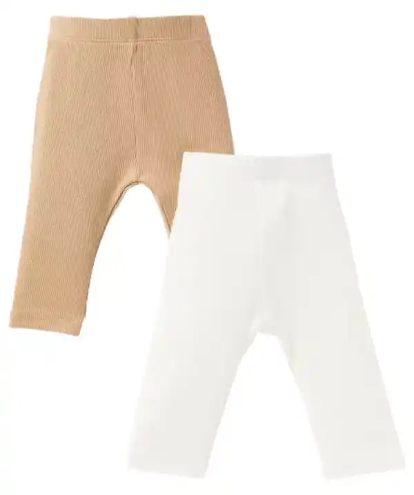 Bild 1 von Gerippte Leggings, offwhite
